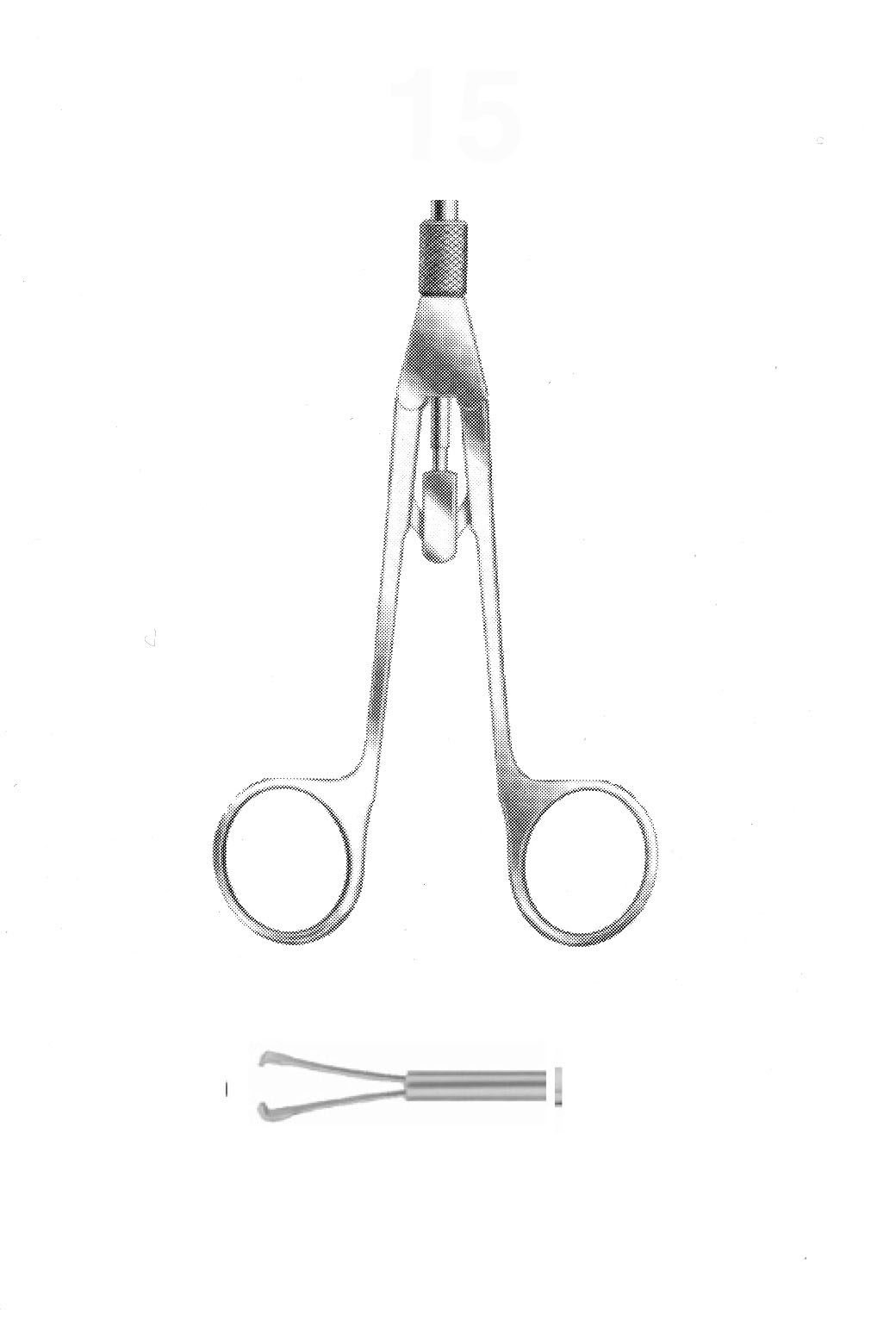 PANSUMAN FORSEPS, 1X2  DİŞ ÇAP  5 MM